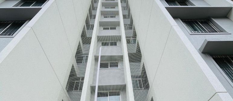 Building Covering Safety Nets